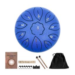 Tambor de língua de aço com baquetas, bateria de mão, adesivos, percussão, instrumentos musicais, acessórios de bateria, 6 em, 11 em, 8 tons - Image 5
