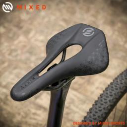 Mista de fibra de carbono completa 5d ultra pacote leve sela da bicicleta 143mm 135g para estrada mtb mountain bike assentos de carbono - Image 3