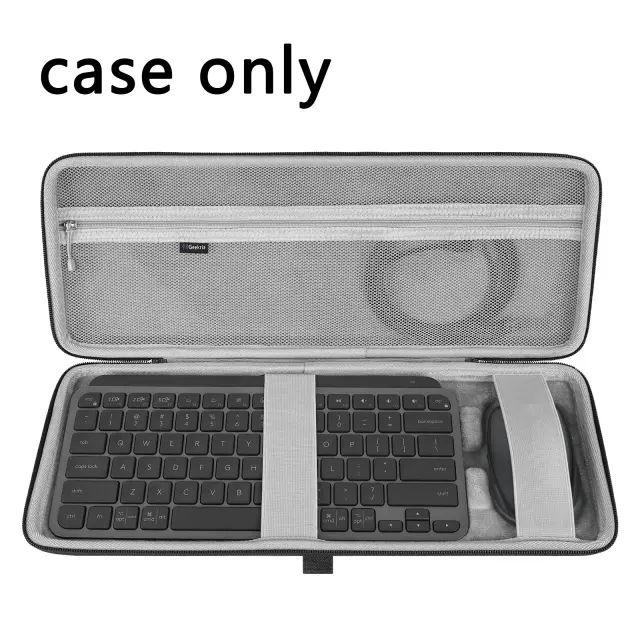 Estojo Rígido Geekria para Teclas Logitech MX - Teclado Mini Avançado sem Fio Iluminado e Mouse Compacto Anywhere 3 Combo