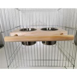 Copos de alimentação de pássaros suspensos para gaiola, Alimentador de papagaio, Tigela de comida e água com poleiro, fácil de instalar - Image 3