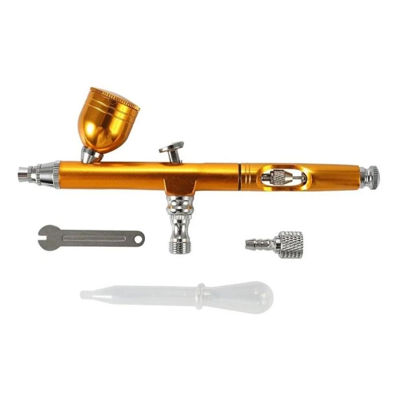 Airbrush dupla ação para uso geral, decoração do bolo, maquiagem e projetos artesanais, ferramenta profissional do prego - Image 1