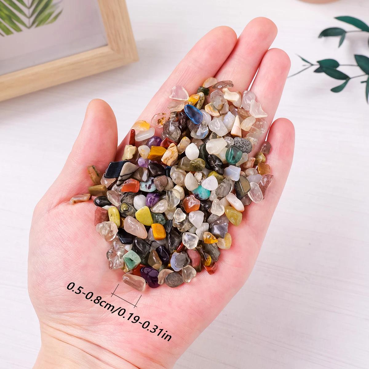 Pedra Colorida De Cristal Natural, Decoração Do Tanque De Peixes De Aquário, Ornamento Do Jardim Ao Ar Livre, Utensílios Domésticos, Saco Do Presente, 100g por Saco - Image 1