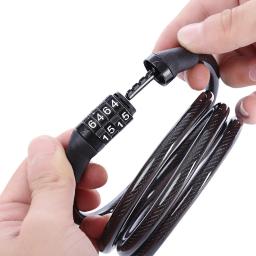 Portátil anti-roubo bloqueio para mtb, bloqueio do cabo de segurança, combinação código cadeado, acessórios de bicicleta, 1pc - Image 1