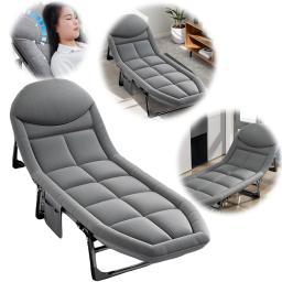 Camping Colchão portátil simples, Cama do espaldar ao ar livre, Pausa de almoço do escritório, Espreguiçadeira para lazer - Image 3