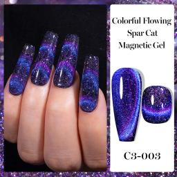 YOKEFELLOW-UV LED Gel Esmalte, ímã magnético do laser do gato 9D, Semi Permanente, Soak Off, Manicure Art, Verniz Gel, 10ml - Image 3
