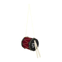 Borracha pele tambor com baquetas, pandeiro, pode ser transportado, instrumento de percussão, resistente e durável, tambor indiano - Image 3