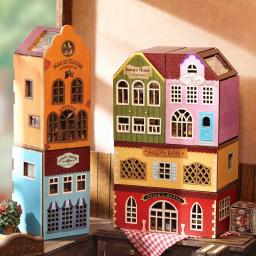 Casas de bonecas para meninas, Kits de construção em miniatura com móveis, Brinquedos Dollhouse, DIY, Mini Rabbit Town Casa, Presentes de aniversário - Image 2