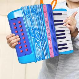 Acordeão de botão leve, coordenação mão-olho, desempenho de palco, instrumento musical, material ABS, 20-teclas, 16-graves - Image 6