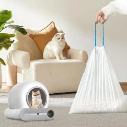 Automático Self Cleaning Cat Litter Box, saco de lixo, Liner Recargas, à prova de vazamento Poop Bags, WC Pet Shelter, Suprimentos, 15 pcs - Image 4