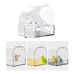 Tigela de água suspensa para periquitos, banho de pássaro, acessórios para gaiola, banheira, periquitos, Finch Budgie, pequenos pássaros, canário - Image 1
