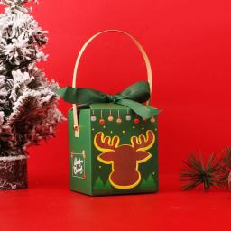 MissDeer-Caixa De Presente De Papel De Natal, Decorações De Natal Para Casa, Saco De Doces E Chocolate, Suprimentos De Ano Novo, Natal, 1Pc, 2024 - Image 6
