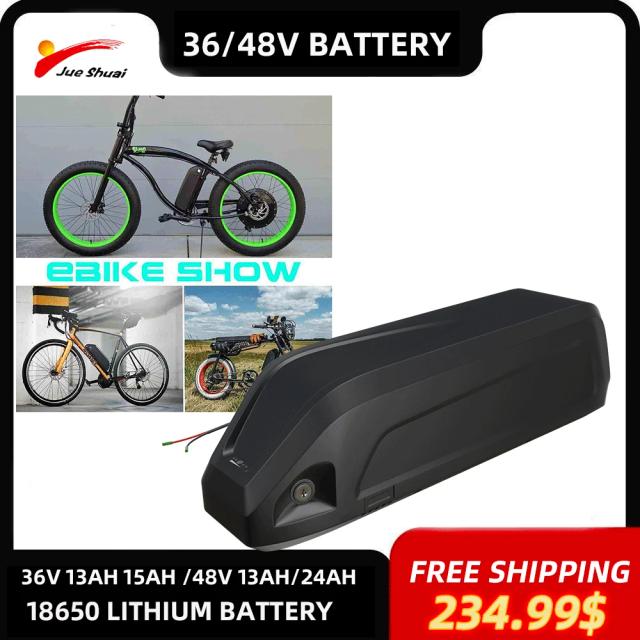 Bateria de Lítio para Bicicletas Elétricas 36V e 48V - 13Ah e 24Ah para Ebikes e Mountain Bikes