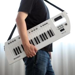 Mini Piano Eletrônico Recarregável para Crianças, Teclado com Ombro nas Costas, Instrumentos de Guitarra, 37 Teclas - Image 2