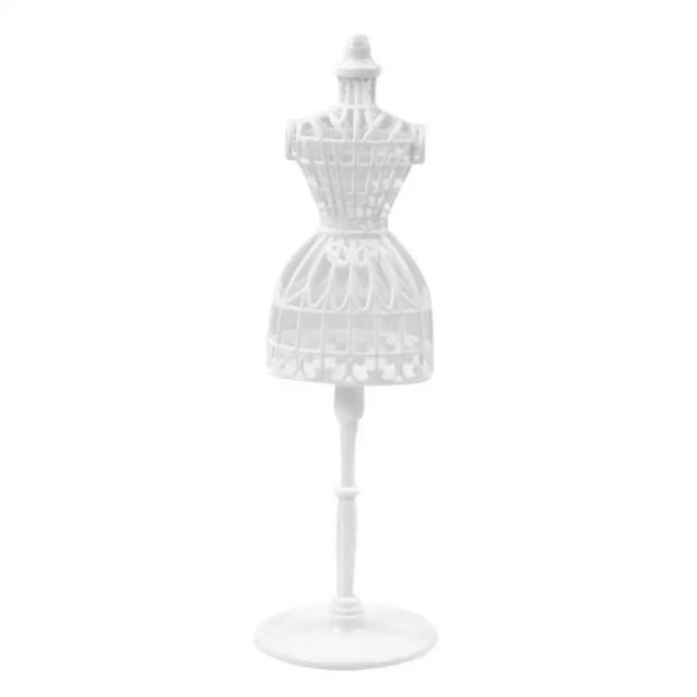 Mini Manequim Criativo para Exibição de Vestidos - Acessórios Ocos para Costura em Miniatura do Corpo Feminino