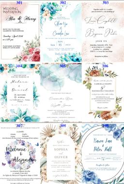 Convites personalizados do casamento, RSVP cartão, doce XV Quinceanera aniversário convida, 5.7x5.7 Polegada, 50 PCs - Image 4