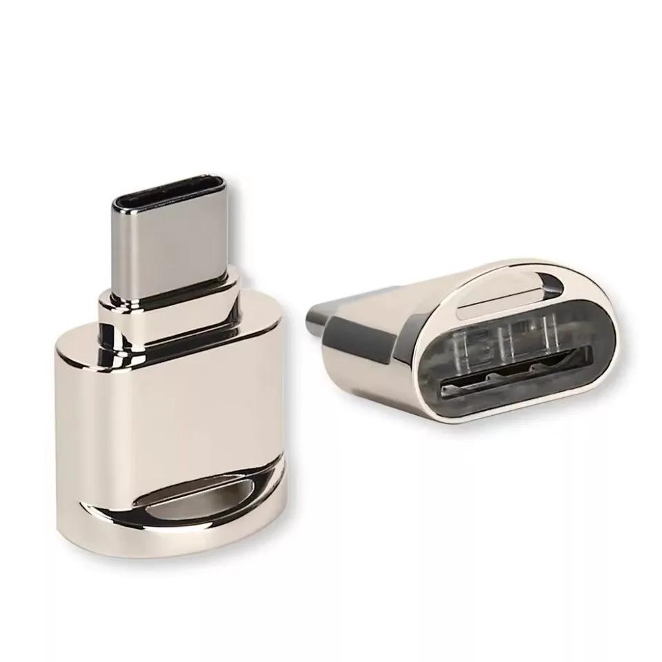 Leitor de cartão móvel tipo C TF Liga de zinco USB 3.1 Tipo-C Xiaomi Huawei Samsung Laptop Leitor de cartão OTG multifuncional - Image 1