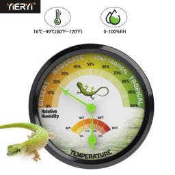 Yieryi-Pet Termômetro e Higrômetro, Terrário Interior, Répteis Tanque Acessórios, Temperatura e Umidade Tester, Sem Bateria, Adesivo - Image 1