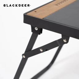 Blackdeer-Camping IGT Table Mesa dobrável de liga de alumínio Multifuncional Portable BBQ Grill Mesa de madeira para piquenique ao ar livre e pesca - Image 5