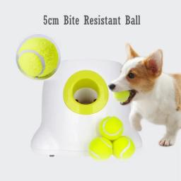 Automático Pet Ball Throwing Machine, Dog Training Brinquedos, Lançador de tênis, Lance Dispositivo, Seção de Emissão com 3 Bolas, 3 6 9m - Image 5