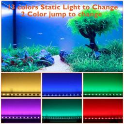 Aquário Controle Remoto LED Light, Lâmpada de Mergulho, Planta Crescer Iluminação, Aquário Subaquático, RGB, 21, Acessórios, UE - Image 3