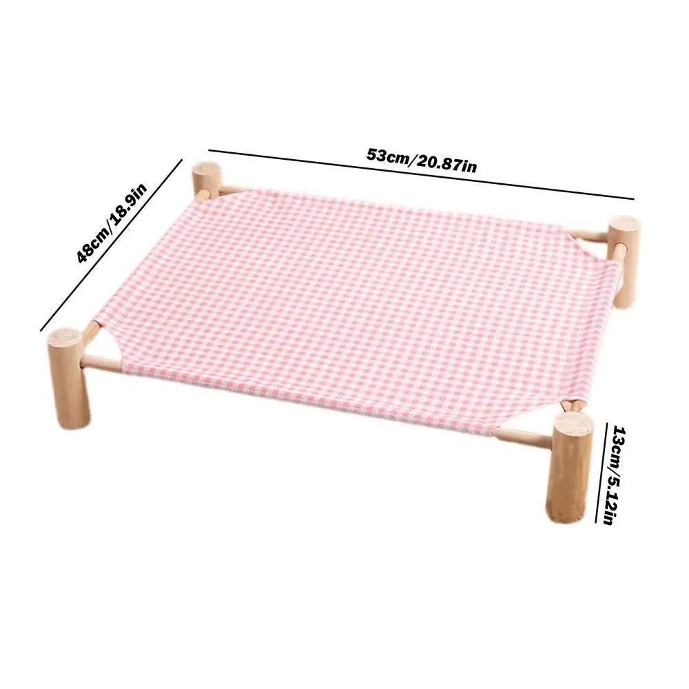 Cama de madeira lavável, Rede respirável, Mobília para animais de estimação para cães e gatos, Casa para cães e gatos - Image 1