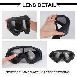 Zlangsports-dobrável meia máscara facial para airsoft e paintball, com óculos de proteção uv, malha metálica, cs militares - Image 2