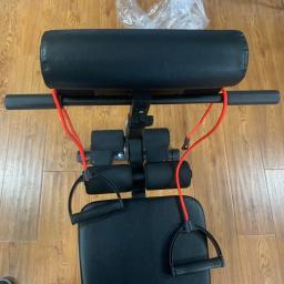 Banco abdominal multifuncional para exercícios de ginástica em casa, peso dobrável e ajustável - Image 4