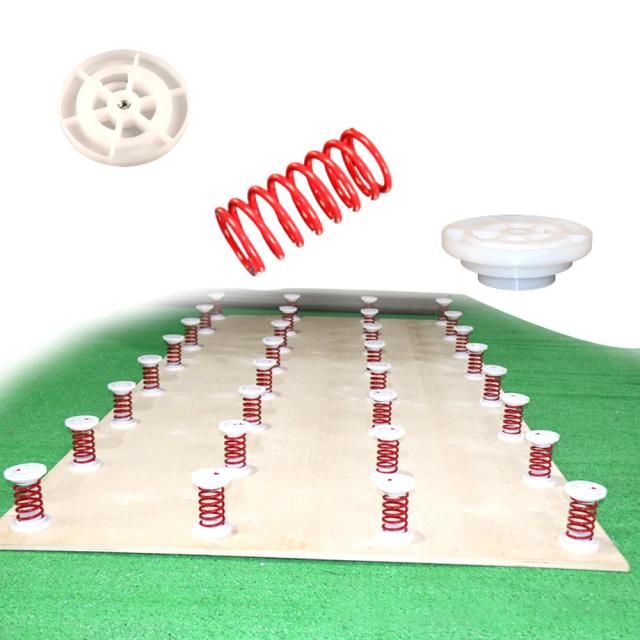 Kit de Piso para Ginástica Competitiva com Mola de Compressão e Tampas Plásticas para Judo e Exercícios