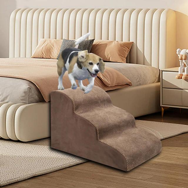 Rampa Portátil Antiderrapante para Animais de Estimação - Ideal para Gatos, Filhotes e Idosos em Ambientes Internos
