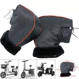 Motocicleta Guidão Muffs Luvas, Punho Quente, Impermeável, Windproof, Motorbike Grip, Tampa Térmica, Acessórios para Motocicleta, Inverno - Image 4