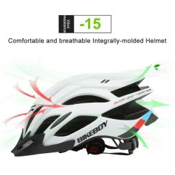 BIKEBOY-Capacete De Ciclismo Ultraleve, Capacete De Bicicleta Integralmente Moldado, Chapéu De Segurança De Equitação De Estrada, Equipamento MTB - Image 3