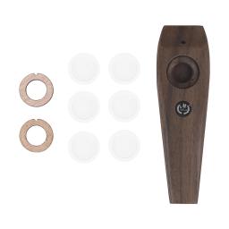 M MBAT Kazoo de madeira leve portátil para iniciantes instrumento flauta amantes da música sopro design simples lightweig jacarandá - Image 1