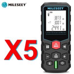 Mileseey medidor de distância a laser roleta eletrônica laser fita digital rangefinder trena metro laser range finder fita métrica - Image 1