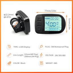 Kit de conversão impermeável para bicicleta elétrica, Ebike KT LCD5, LCD5, SM, 36V, 48V - Image 3