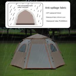 Tenda Dome automática para acampar, fácil configuração, impermeável, família, caminhadas, mochila, ao ar livre, pop-up, 3, 4, 5, 8 pessoa - Image 2