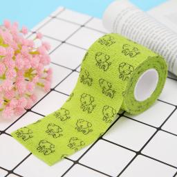 Auto adesivo bandagem para cães, tampa da perna, protetor, primeiros socorros, envoltório elástico, pet fornecimentos, verde, 5pcs - Image 4