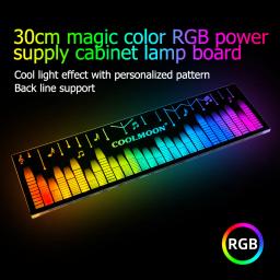 COOLMOON-RGB Painel Lateral Emissor de Luz para Iluminação PC, Quadro de Suporte, Energia LED, Chassi Desktop, CPU Bracket Board - Image 3