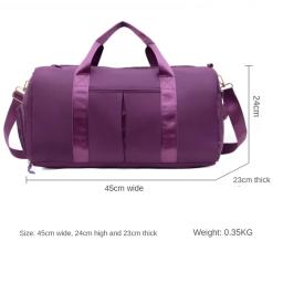 Impermeável Nylon Sports Gym Bags para Homens e Mulheres, Bolsa de Viagem, Yoga Mat, Sapatos Compartimento, Treinamento, Fitness, ao ar livre - Image 6