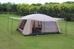 Camadas duplas Oversized Rainproof tenda ao ar livre, barracas de acampamento impermeáveis, 2 Quartos, tenda familiar, cobertura total, 3-12 pessoas - Image 6