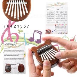 Mini piano de polegar de 8 teclas Kalimba, piano portátil, instrumento musical, presente para adultos e crianças - Image 3