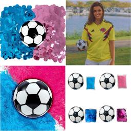 Gênero Criativo Revelar Decorações De Festa De Futebol, Gênero Revelar Conjunto De Bola, Ambientalmente Adereços De Férias, Presente Surpreendido - Image 1