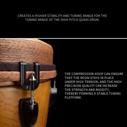 Bungo de tom ajustável para adultos, tambor Djembe profissional, tambor de mão, banda tocando instrumentos de percussão, tambor africano grande, 12 polegadas - Image 4