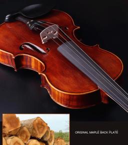 Viola profissional com Bow Foam Case, avermelhado Brown Bege, 100% Handmade Verniz, Frete Grátis, 15 ", 15.5", 16" - Image 5