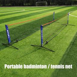 Portátil dobrável padrão profissional badminton net, indoor, esportes ao ar livre, voleibol, treinamento de tênis, malha quadrada, 3 m, 4 m, 5 m, 6m - Image 1