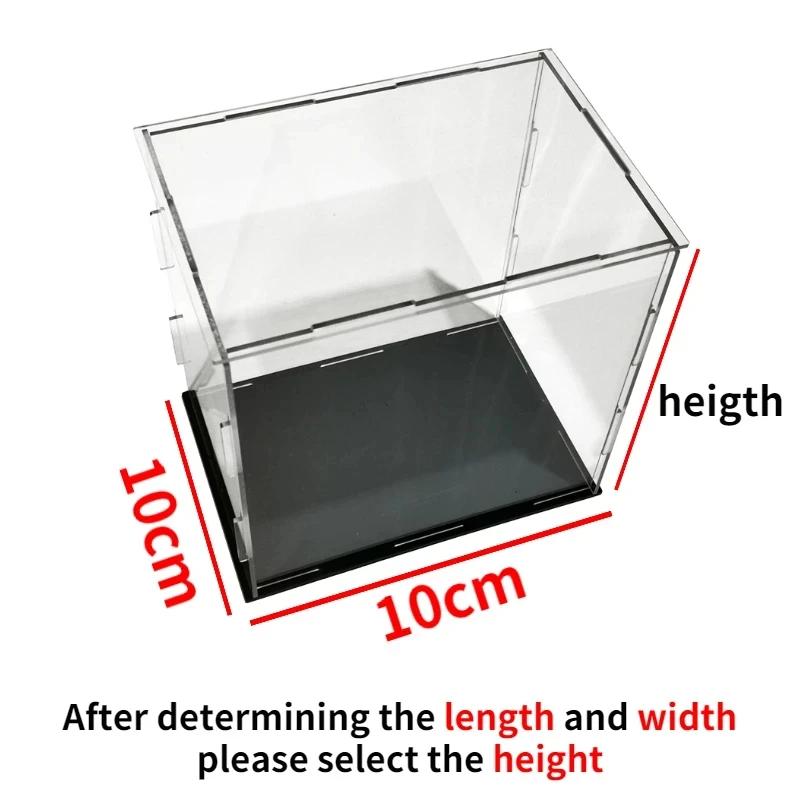 Montar caixa acrílica transparente para coleções, armários, proteger figuras de ação, organizar brinquedos, modelos, bonecas - Image 1
