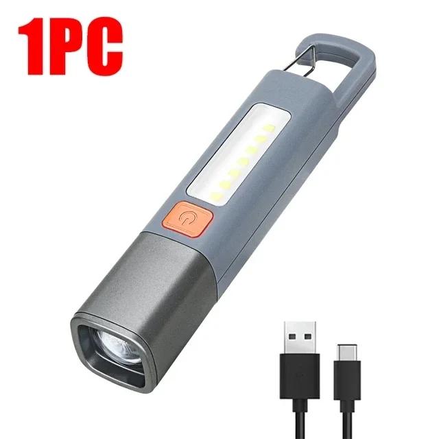 Josepaast-lanterna led super brilhante com gancho para camping, usb recarregável, à prova d'água, tocha, tocha, xpe, sd1023 - Image 1