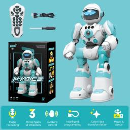 Inteligente rc robô brinquedo gesto de voz programação controle remoto música dança crianças robô elétrico brinquedos para meninos crianças presentes - Image 2
