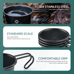 Conjunto Multi-Funcional de Canecas e Tigelas, Dobrável Camping Bowl com Alça, Panelas De Cozinha - Image 4