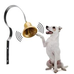 Profissional alto claro bronze campainha formação com parafusos, sino pendurado para cães potty, Pet fornecimentos - Image 1