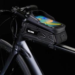 SELVAGEM-Bicicleta Touch Screen Bag, Quadro Frontal impermeável, Suporte do telefone celular, Acessórios de ciclismo, 1L - Image 4
